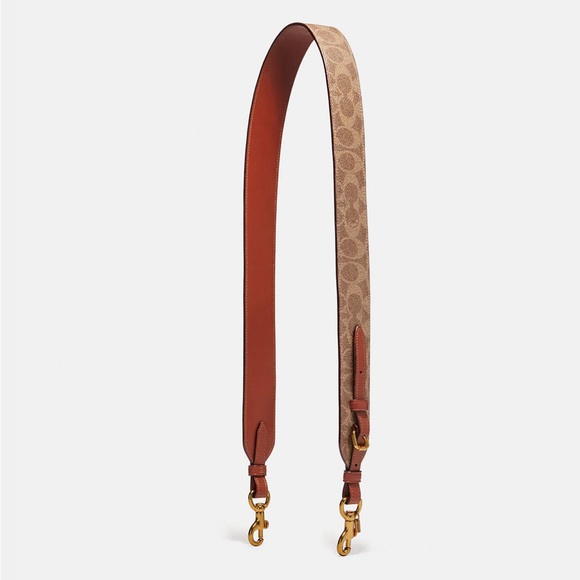 Coach Bags Coach Strap In Signature Canvas Color Brassrust Length42